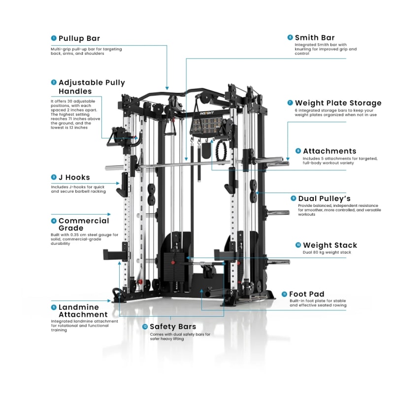 Insight Fitness Multi Function with Smith Machine - C5 - Image 2