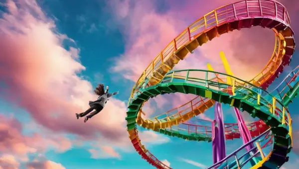Dream Meaning of Falling from a Rollercoaster