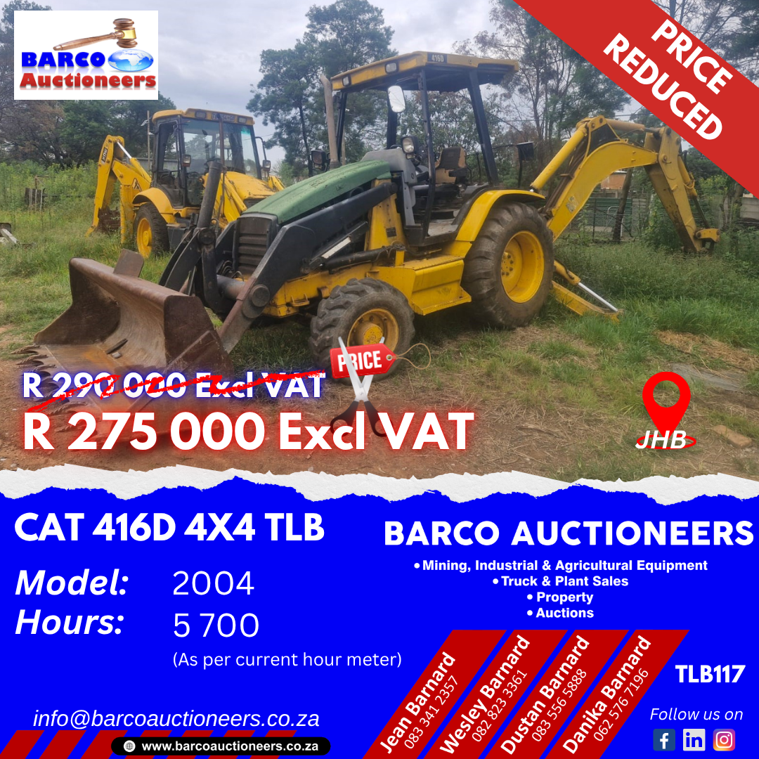 TLB117_CAT 416D 4x4 TLB 2004 model