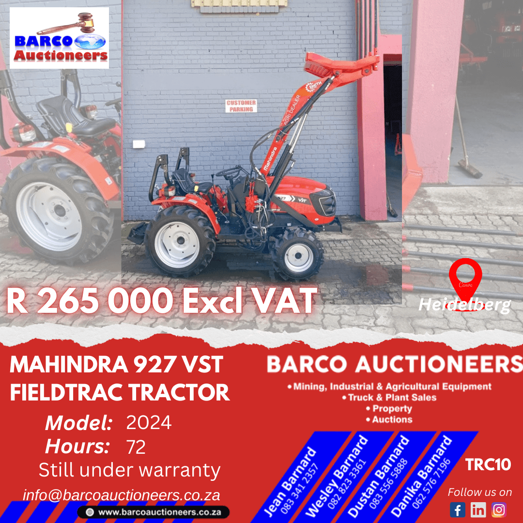 TRC10_Mahindra 927 VST FIELDTRAC Tractor 2024 model