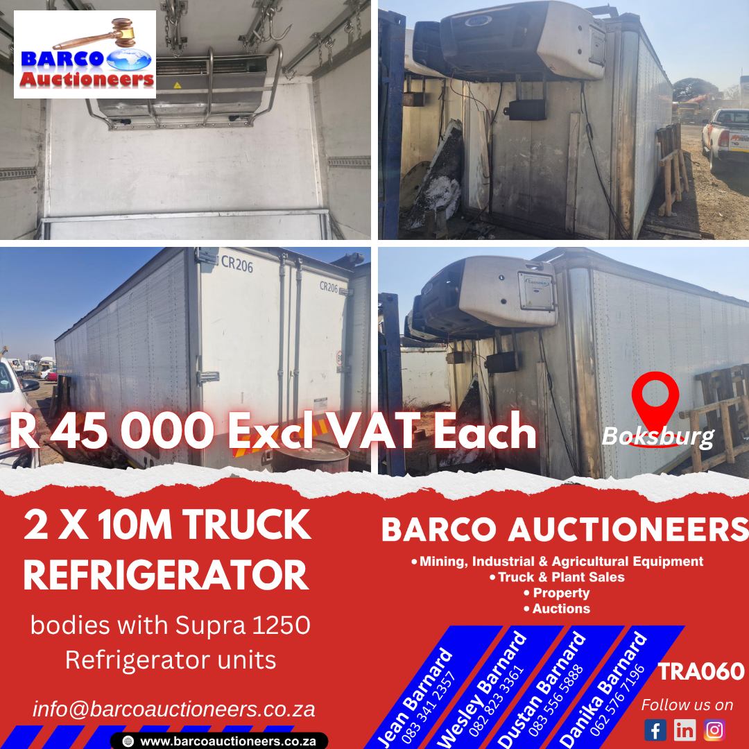 TRA060_2 x 10m Truck Refrigerator