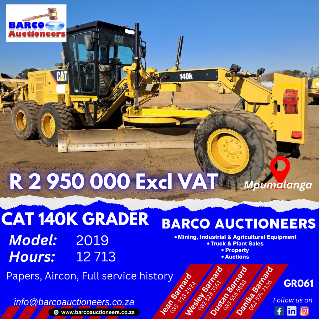GR061_Cat 140K Grader 2019 model