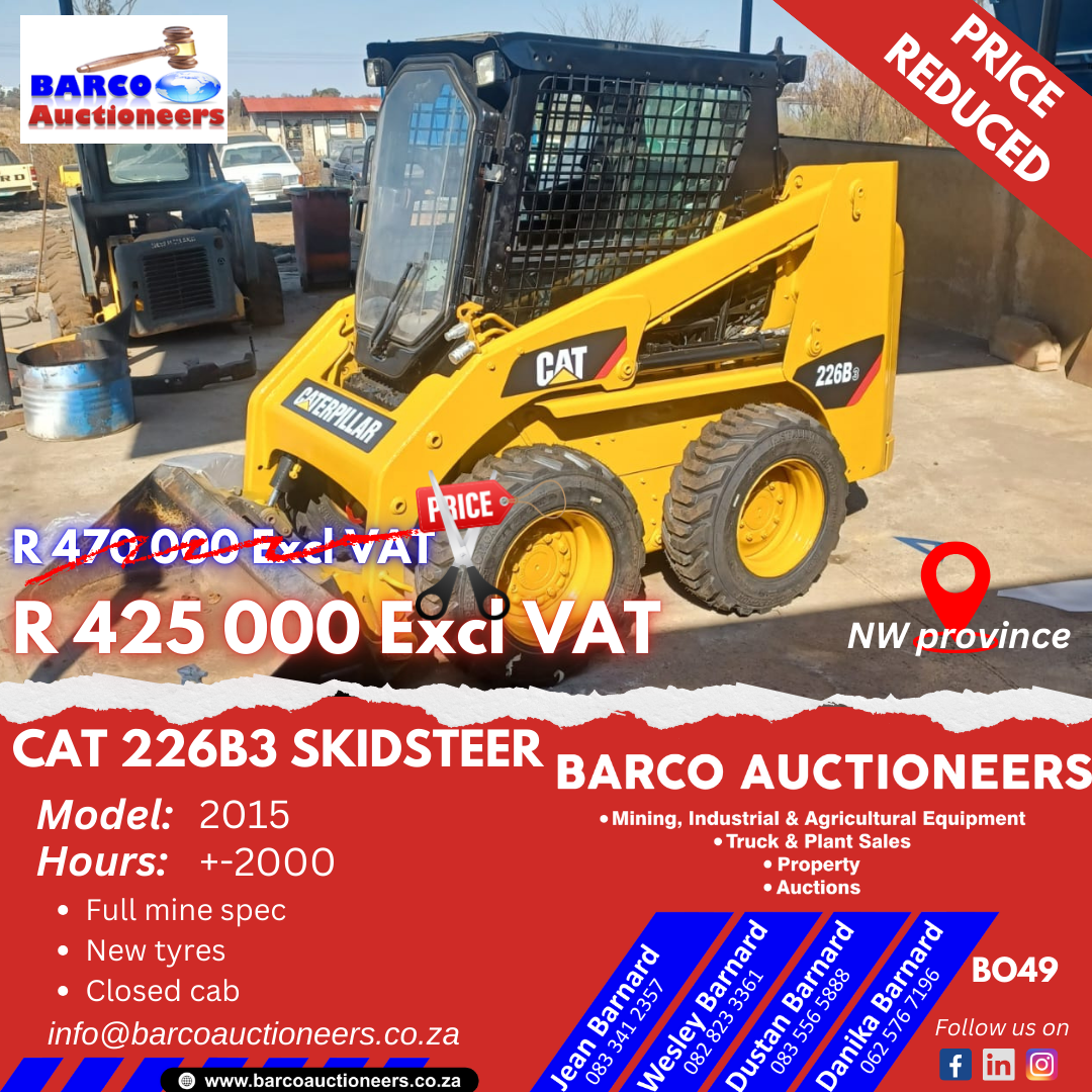 BO49_Cat 226B3 Skidsteer 2015 model