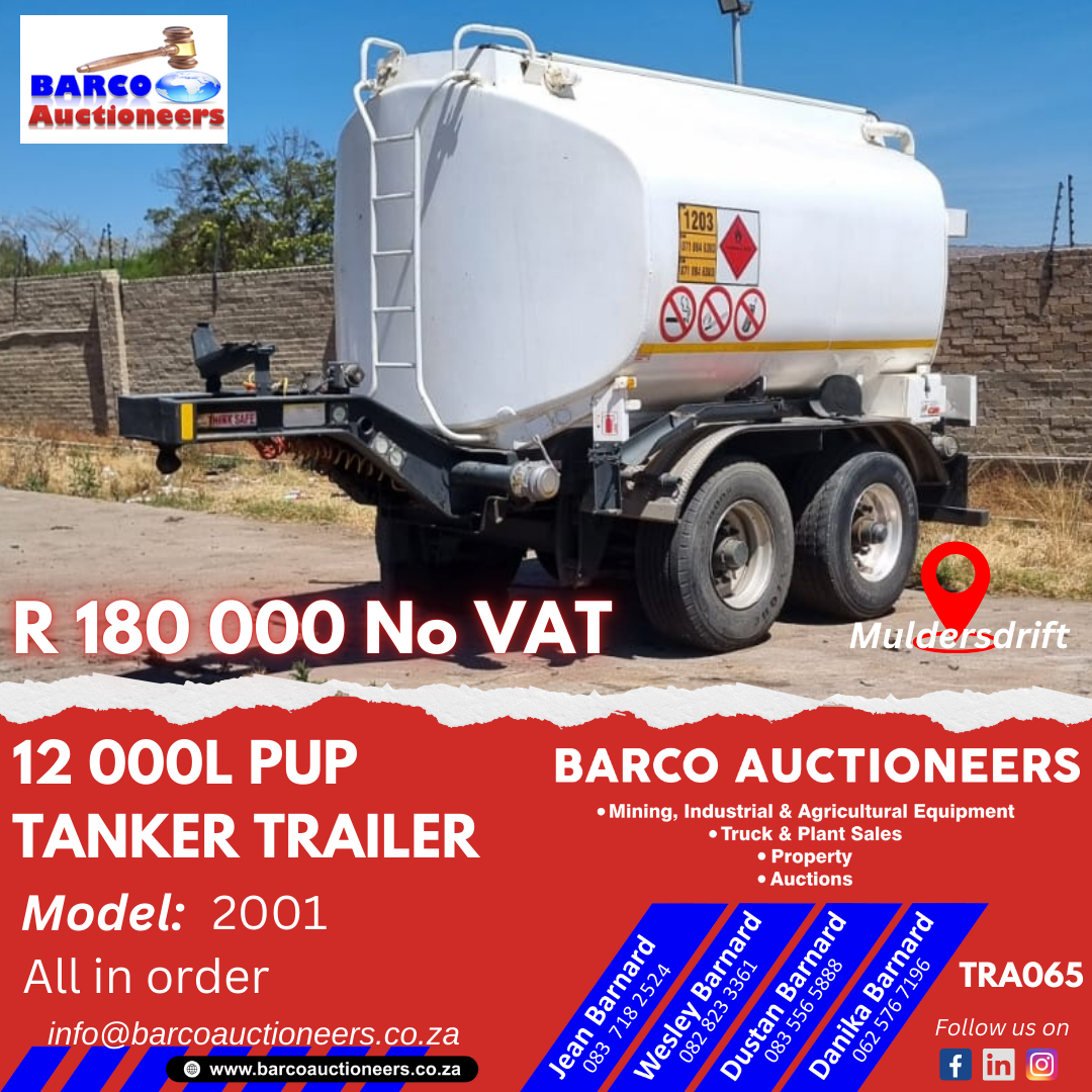 TRA065_12 000L Pup Tanker Trailer 2001 Model