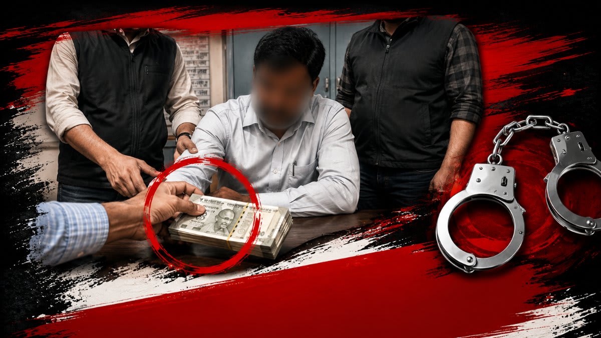 10 हजार रुपये की मांग की शिकायत पर एंटी करप्शन टीम की कार्रवाई,भुगतान कराने के नाम पर मांगी थी रिश्वत