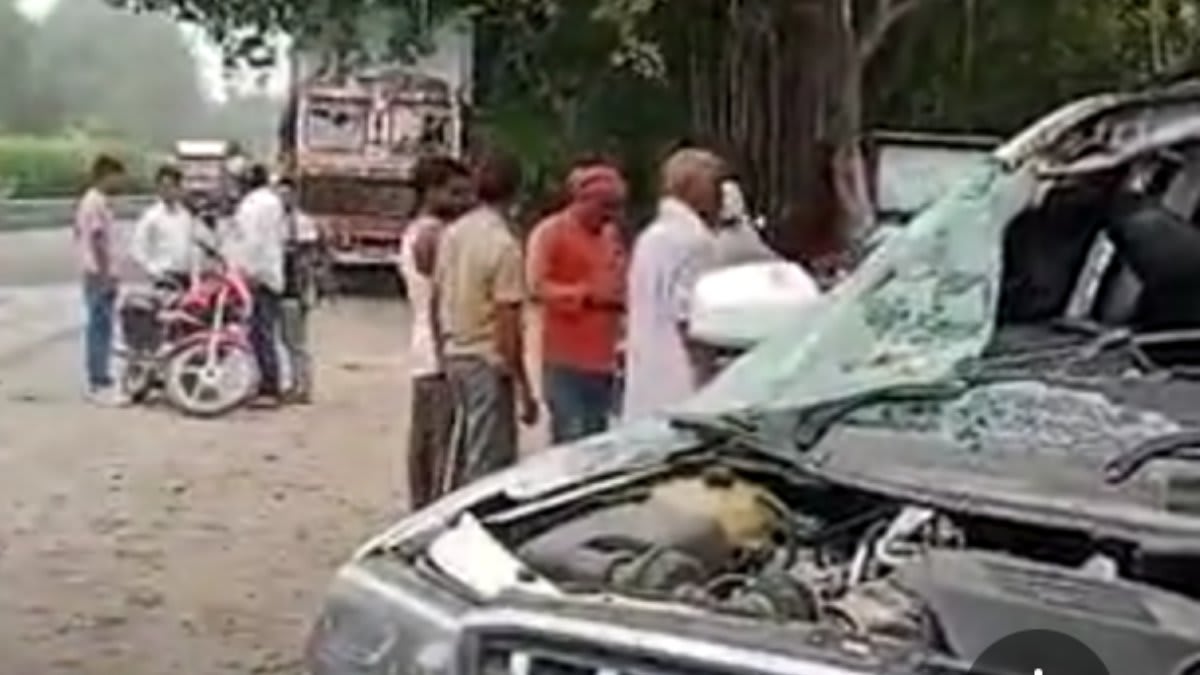 कंटेनर से भिड़ी स्कॉर्पियो, सिद्धार्थनगर के तीन की मौत; 4 की हालत गंभीर