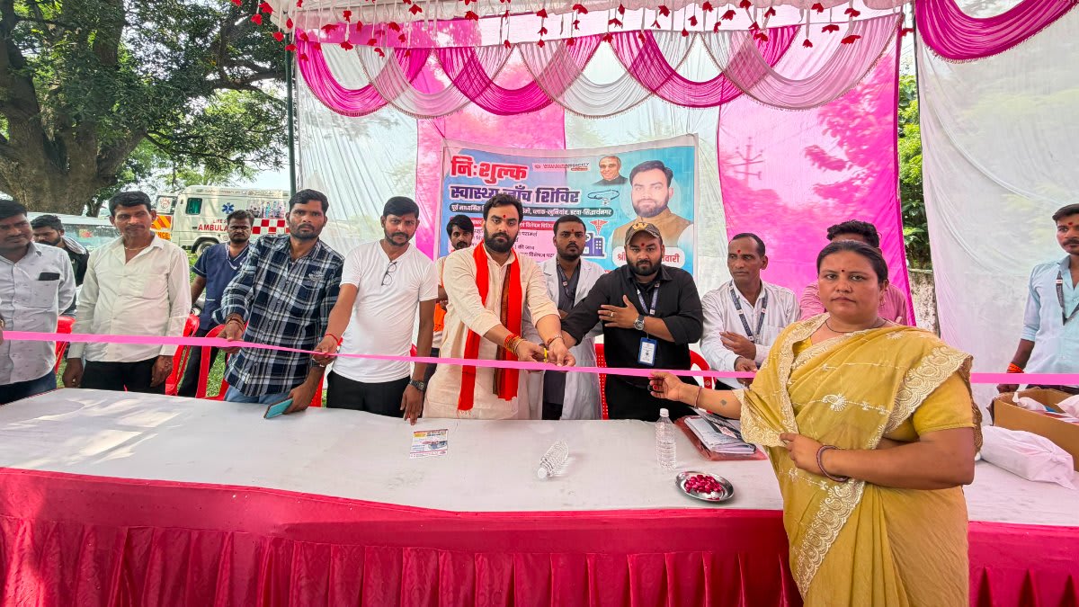 मातृशक्ति समेत बड़ी संख्या में ग्रामीणों ने कराई जांच, दवाएं भी मिलीं