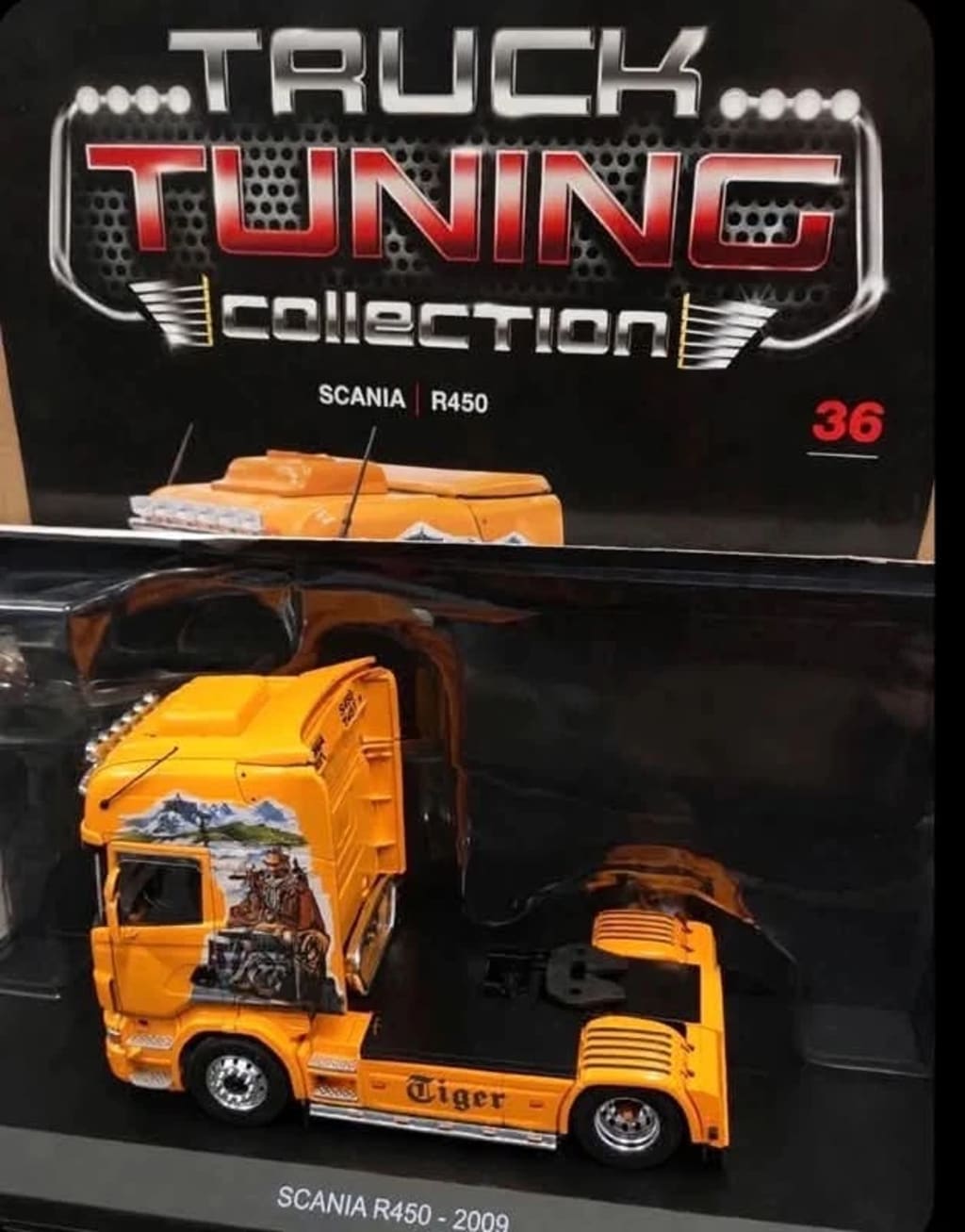 TRUCK TUNING USCITA N 36 Modellino Camion Scania R450 Tiger Truck Tuning Collection SCANIA scala 1-43