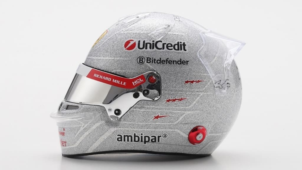  Casco F1 LEWIS HAMILTON Edizione Speciale GP LAS VEGAS 2025 LOOKSMART SCUDERIA FERRARI HP FERRARI  scala 1-5