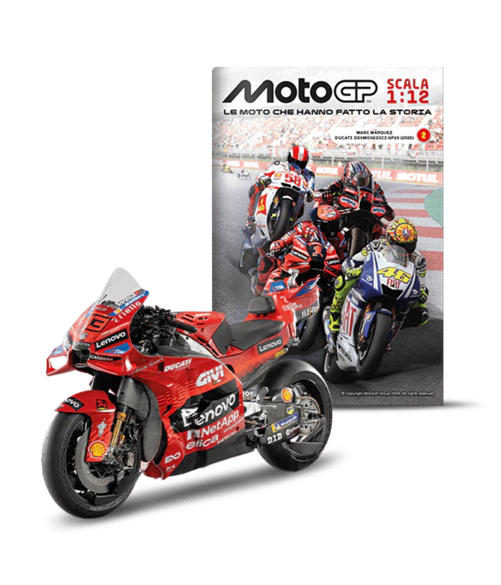 Modellino Ducati Desmosedici GP23 Marc Márquez Scala 1:12 MotoGP uscita n 2