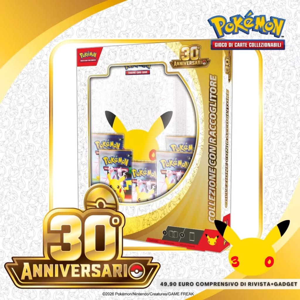 Pokémon TCG Collezione 30° Anniversario con Raccoglitore Pikachu