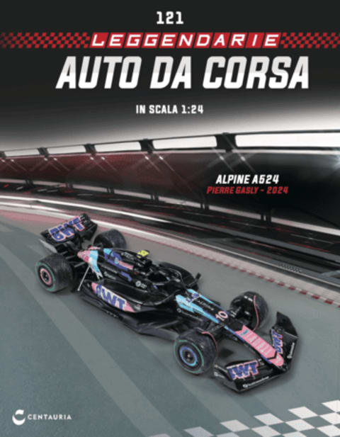Modellino F1 Alpine A524 Pierre Gasly 2024 - Scala 1:24 Leggendarie Auto da Corsa