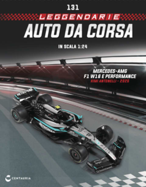 Mercedes-AMG F1 W16 E Performance Kimi Antonelli 2025 Scala 1:24 leggendarie auto da corsa