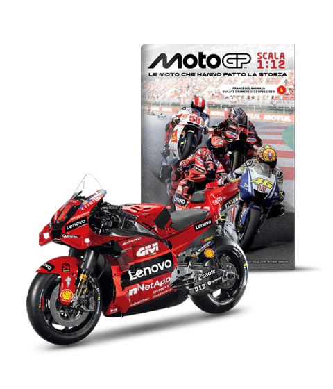 Ducati Desmosedici GP23 Francesco Bagnaia 2023 - Modellino Moto Scala 1:12