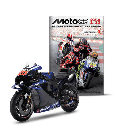MotoGP Scala 1:12 - Yamaha YZR-M1 Fabio Quartararo 2021 + Fascicolo N5