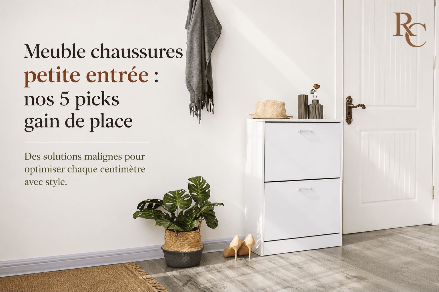 Meuble chaussures petite entrée : nos 5 picks gain de place