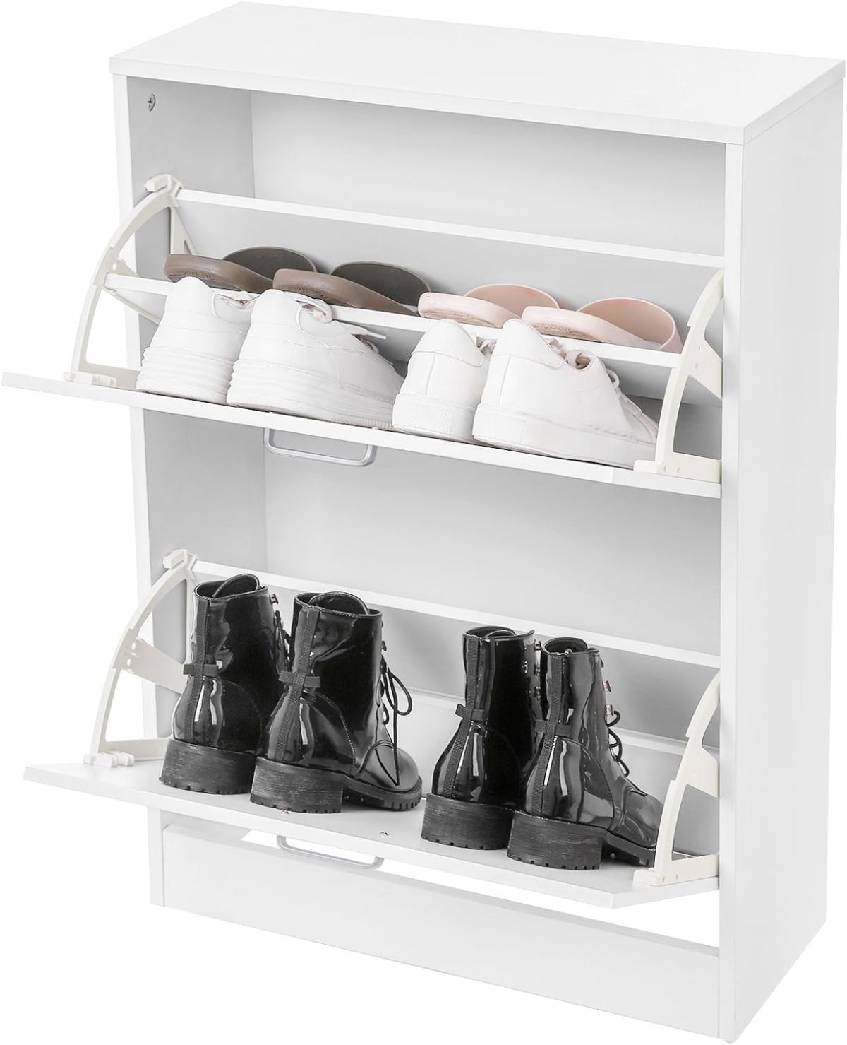 Meuble à Chaussures 2 Portes Blanc - capacité de rangement