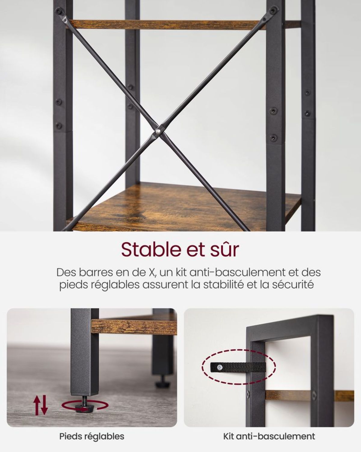 Meuble à Chaussures Colonne Industriel Rustique