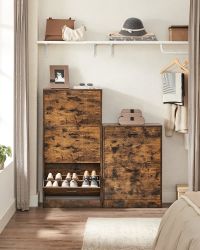 Meuble à Chaussures 2 Portes Rustique - dans une entrée