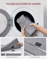 Banc à Chaussures 9 Paires Blanc - lavage et entretien