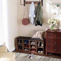 Banc à Chaussures 10 Paires Rustique