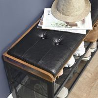 Banc à Chaussures Industriel Rustique