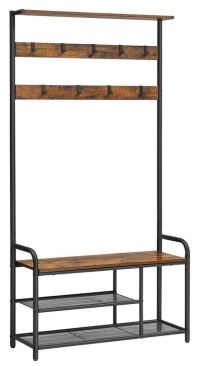 Porte-Manteaux à Chaussures Industriel Rustique