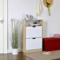 Meuble à Chaussures Style Scandinave 2 Portes 