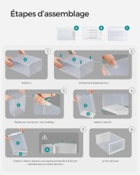 Boîtes à Chaussures Transparentes Empilables