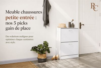 Meuble chaussures petite entrée : nos 5 picks gain de place