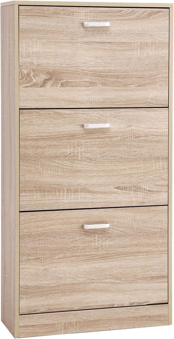 Meuble à Chaussures 3 Portes Beige