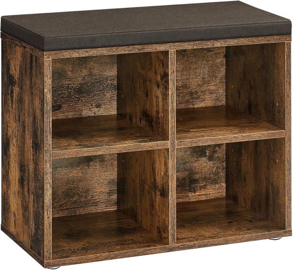 Banc à Chaussures 4 Paires Rustique