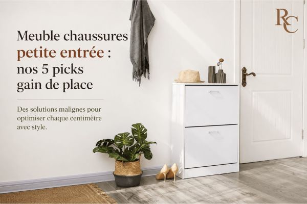 Blog Meuble chaussures petite entrée : nos 5 picks gain de place