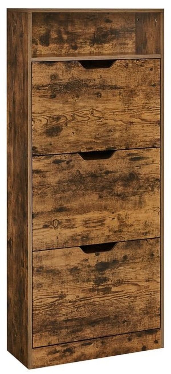 Meuble à Chaussures Entrée 130cm Rustique