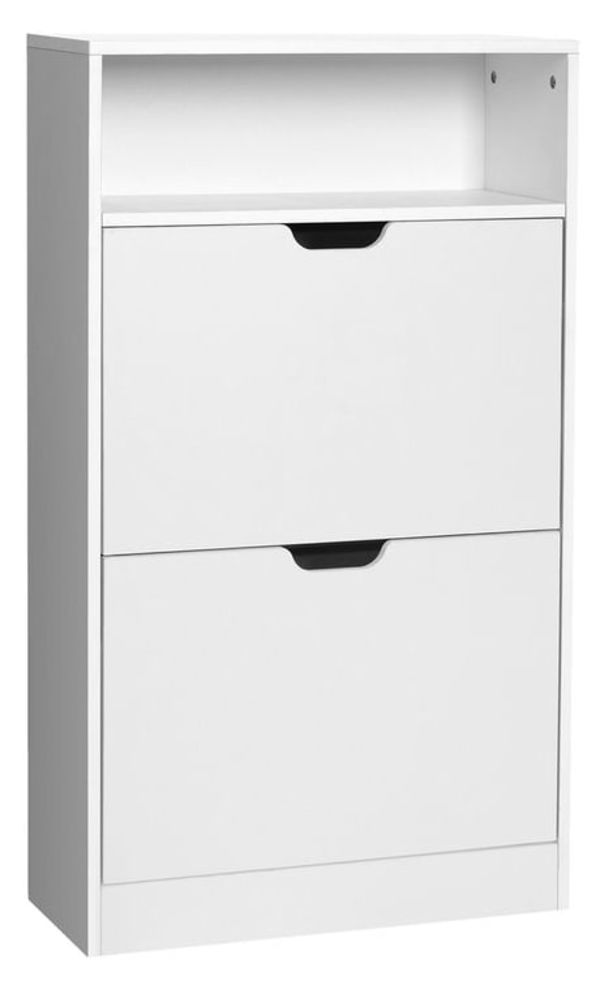 Meuble à Chaussures Entrée 102 cm Blanc