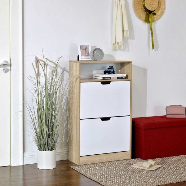 Meuble à Chaussures Style Scandinave 2 Portes