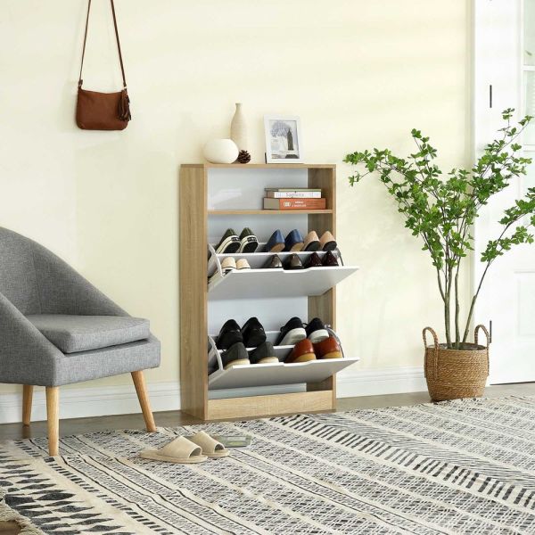 Meuble à Chaussures Style Scandinave 2 Portes