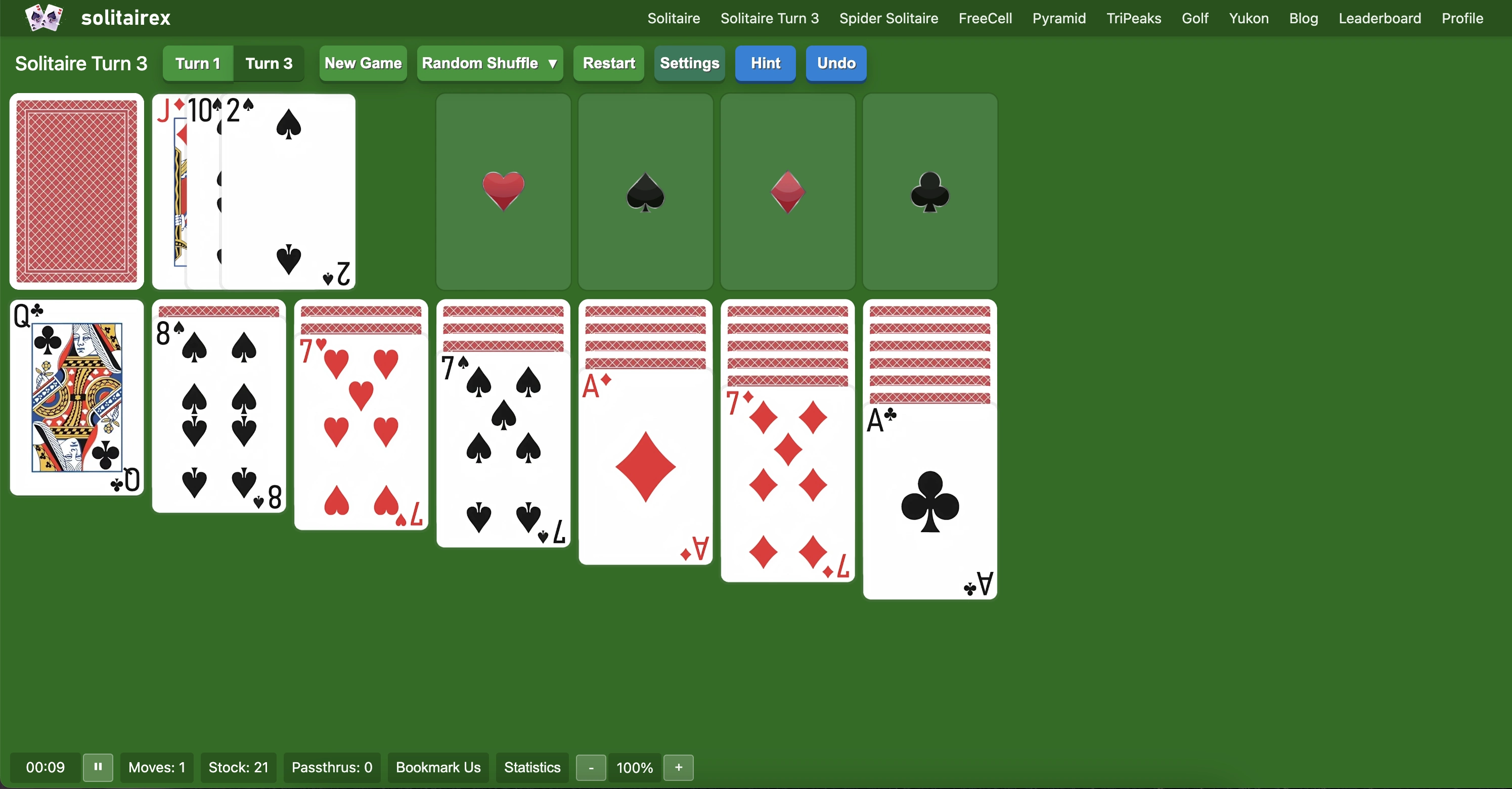 solitaire turn 3 rules and tips