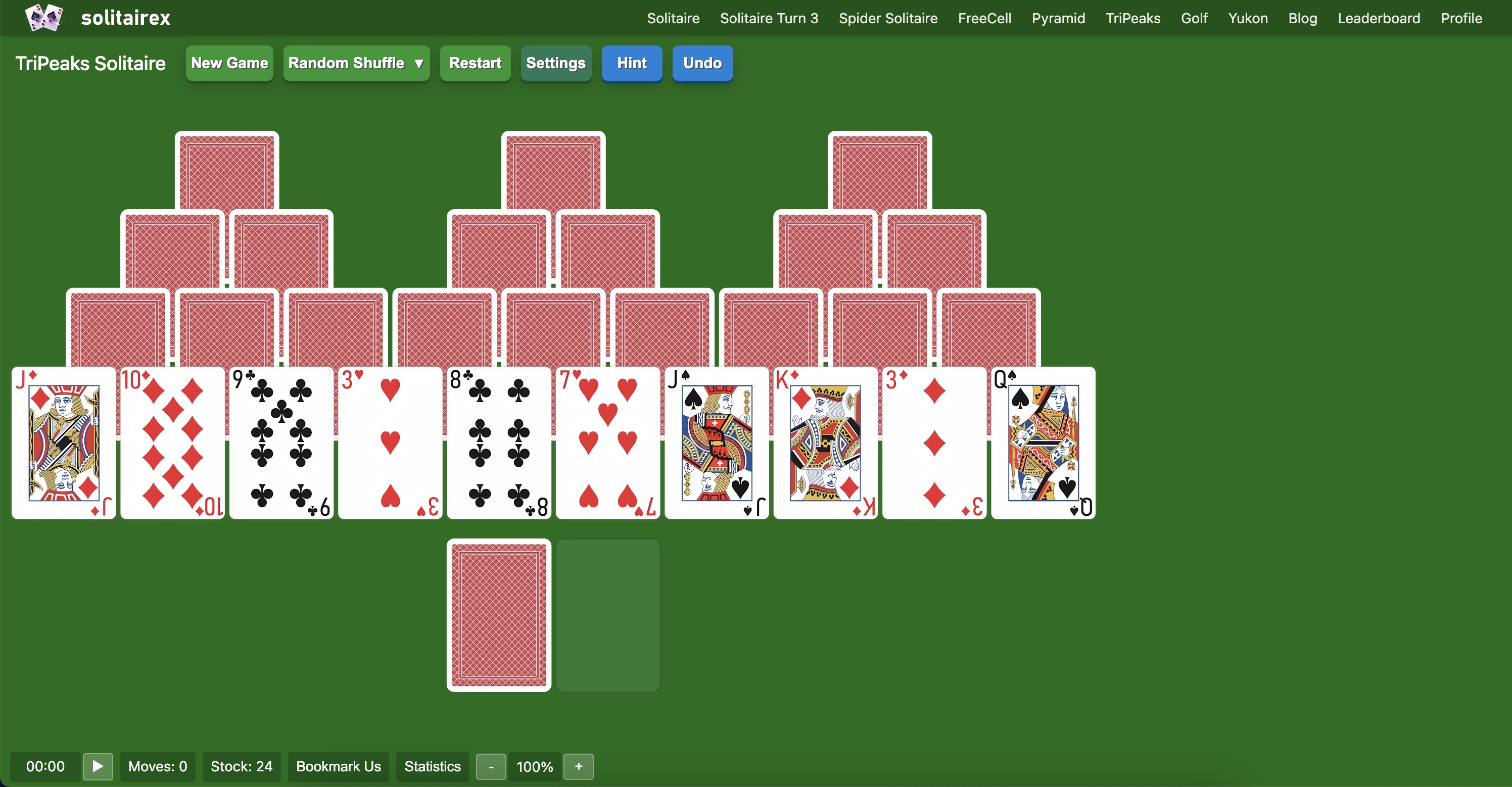 how to play tripeaks