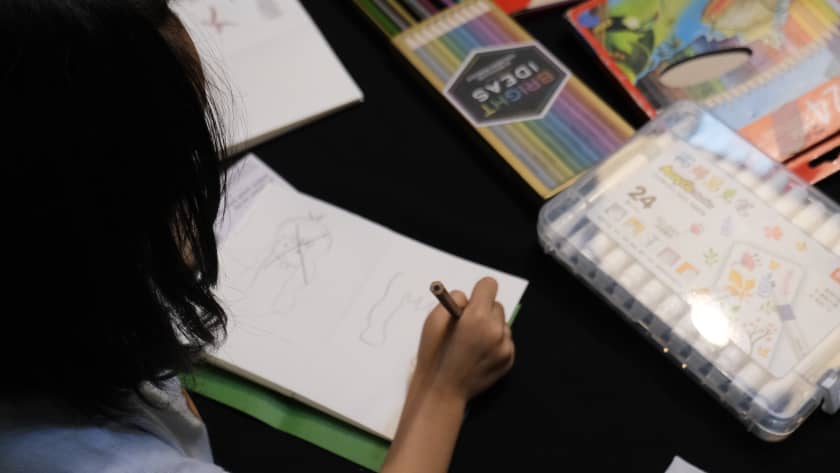 Zine making workshop at Art Tutor Hanoi