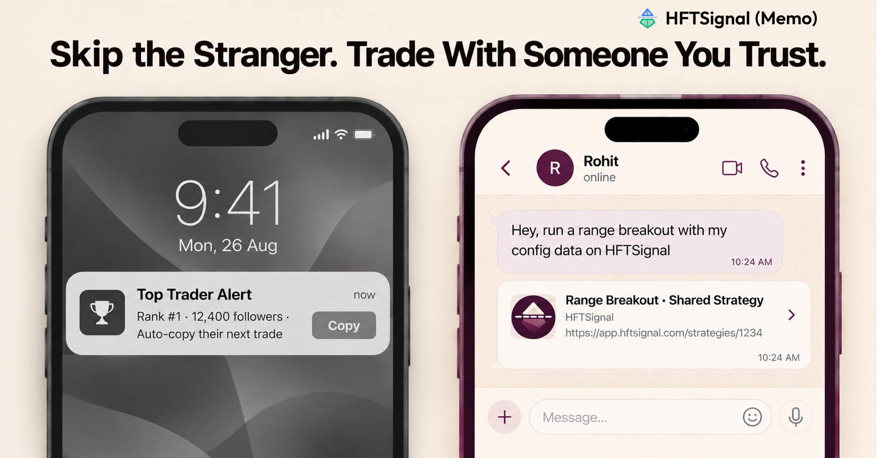 Share Your HFTSignal Strategy With Friends