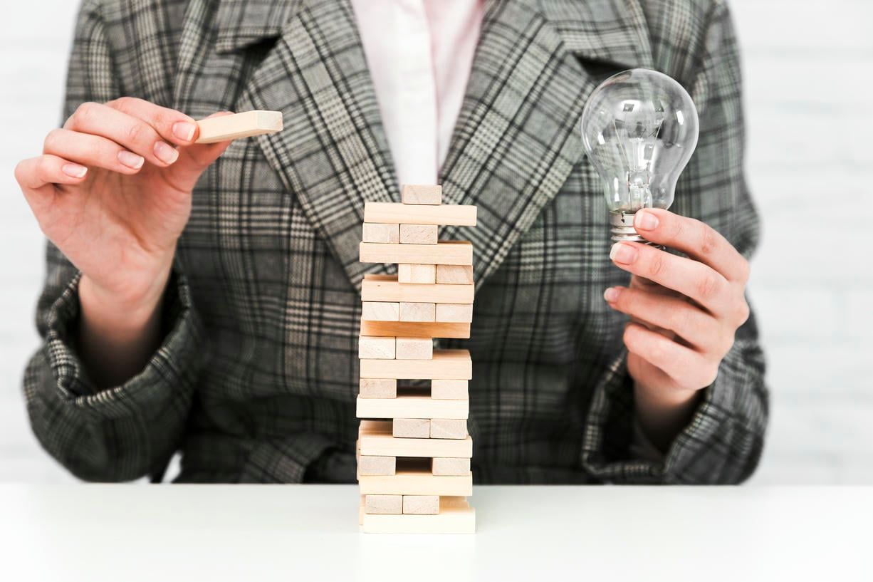 Business strategy and idea concept