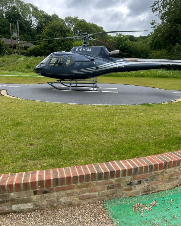 Finished Helipad in Use