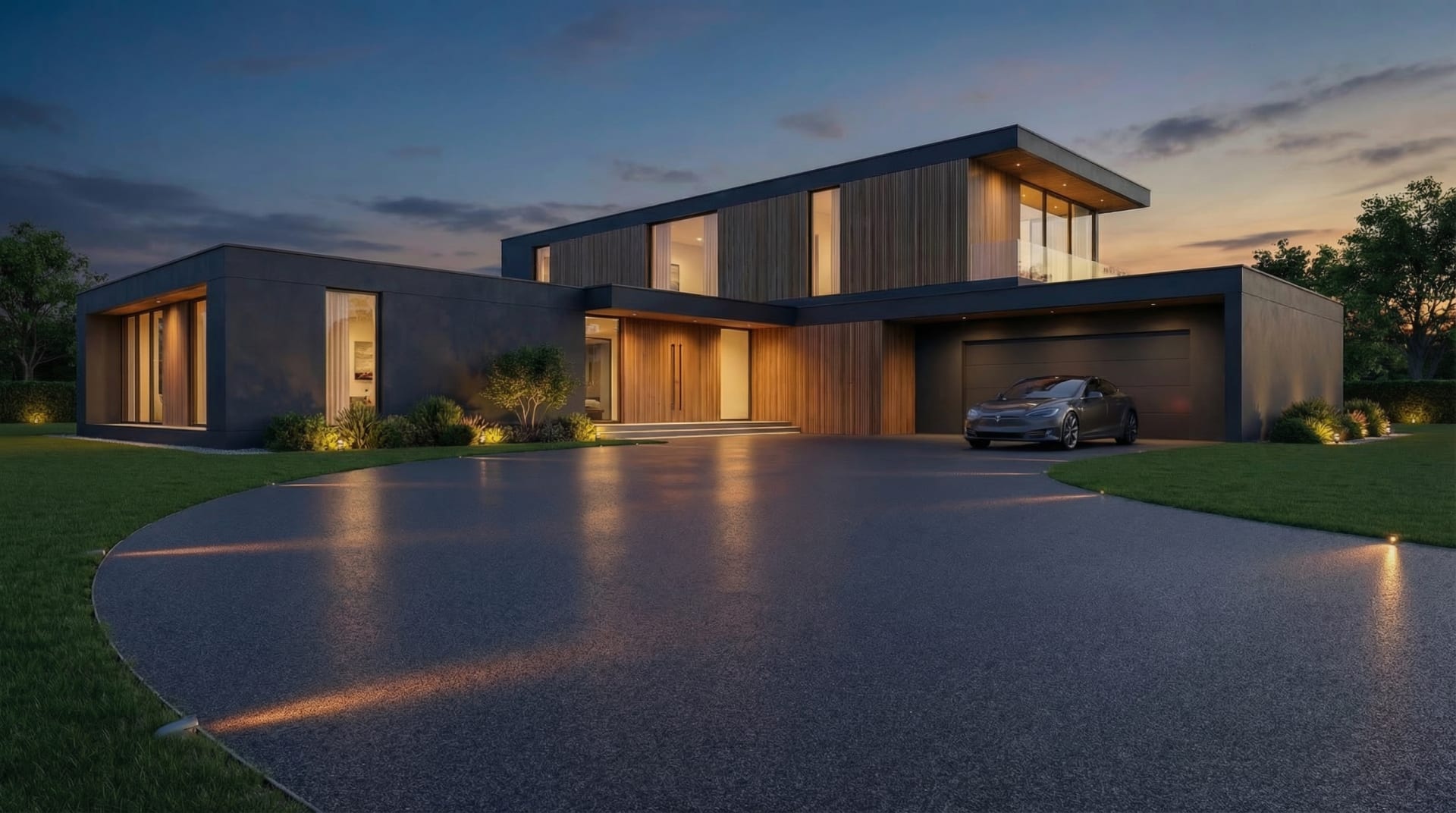 Surface thermal array installation showing shallow collector pipes