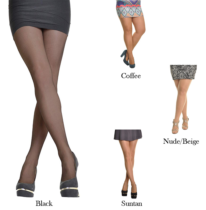 Womens High Quality Ultra Sheer 15 denier Pantyhose Stockings Hosiery ...