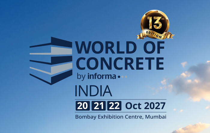 WORLD OF CONCRETE - INDIA 2027 banner