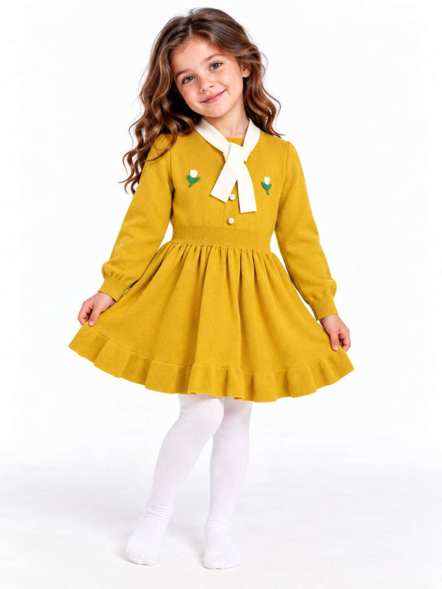 Wool Dress — GOLD