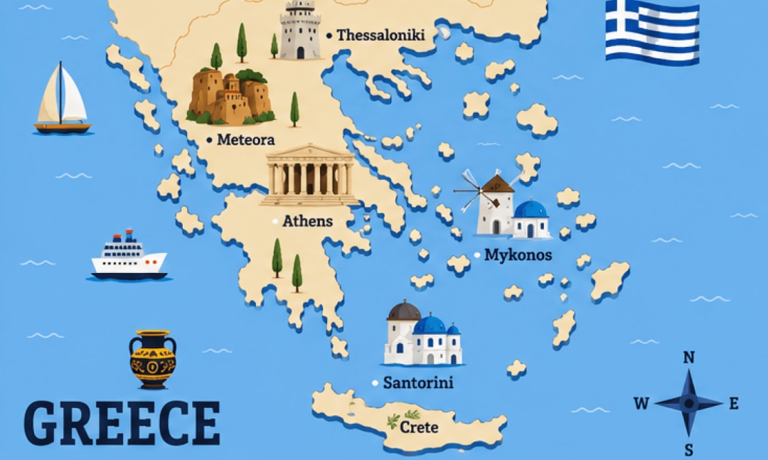 Mapa de Grecia