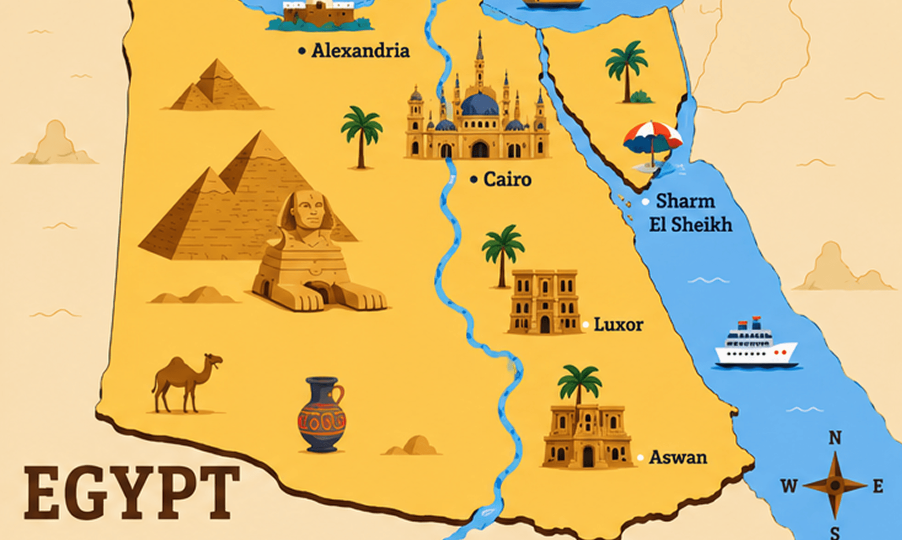 Mapa de Egipto