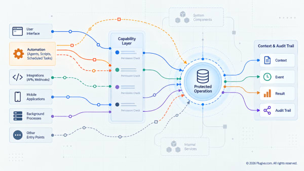 Software protection boundary around an operation reached by multiple paths